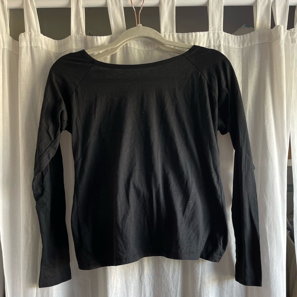Fabletics black open back top